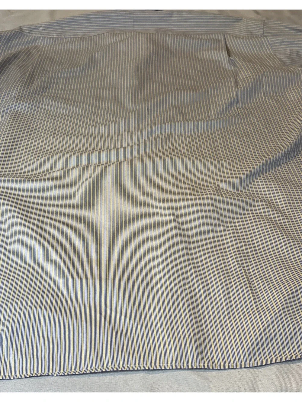 Men's Burberry London Blue/Ylw Striped Long Sleeve Button Dress Shirt 15 1/2 35